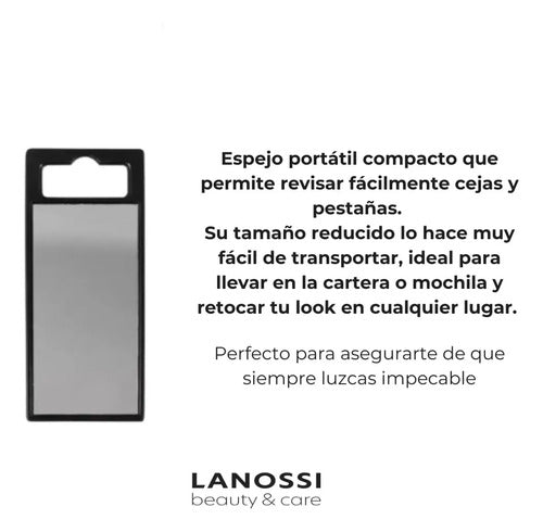 Kit de Cuidado para Cejas Lanossi Cepillo, Espejo y Pinza Negro · 17709 · foto 05