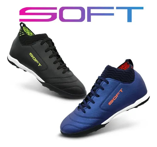 Botines de Fútbol Soft 310 FG/AG Césped Natural y Sintético Negro Talle 38 · 17045 · foto 09