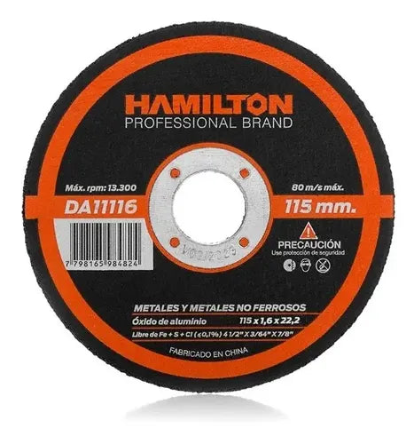 Disco Abrasivo Corte 115x1,6mm Acero Hie