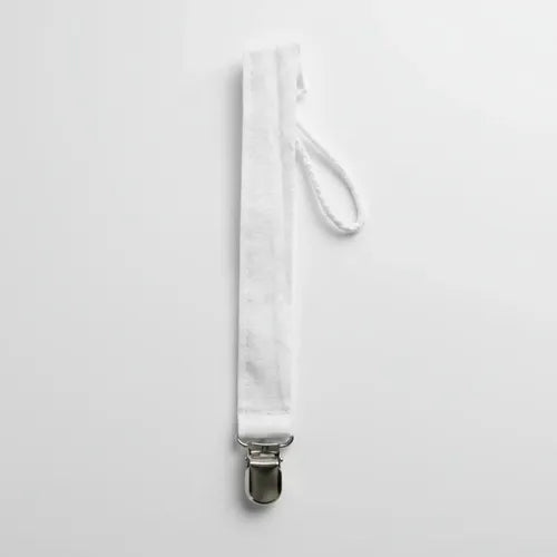 Portachupete para Bebé con Clip, Cinta y Broche Blanco · 18278 · foto 08