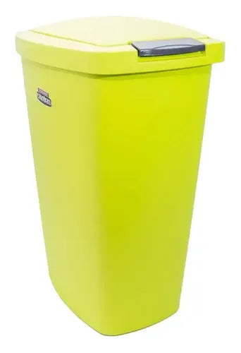 Recipiente Cesto Tacho De Residuos Spring 25 Lts Colombraro Color Verde