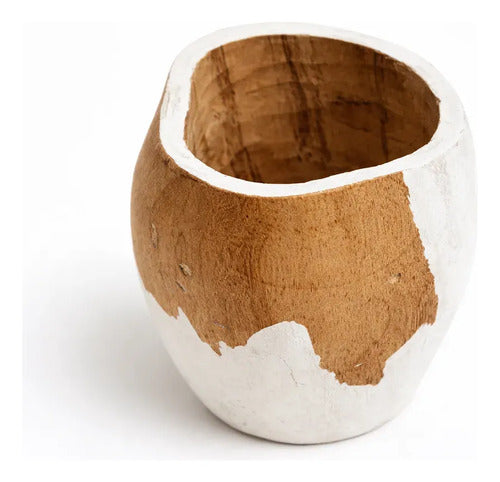 Mate Ranchero Algarrobo Artesanal Premium Pintado A Mano