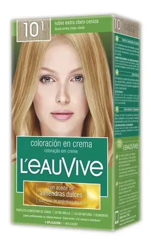L'eau Vive Kit Tintura Coloración En Crema Tono 10.1 Rubio