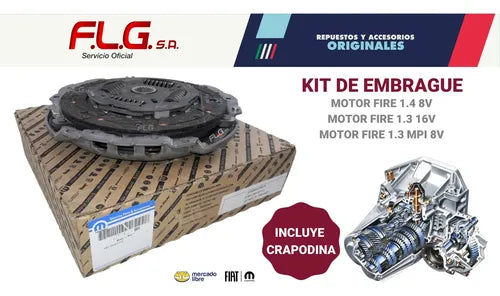 Kit De Embrague 55200170 Original Fiat Fiorino 04/21