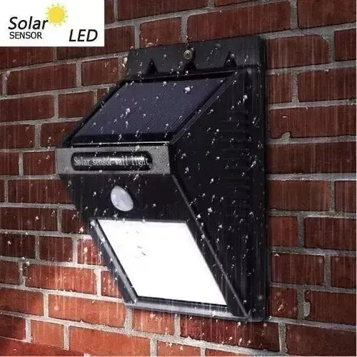 Reflector Solar Led Electroland 6w Exterior Ip65 Sensor Movimiento Luz Fría Negro Blanco Frío