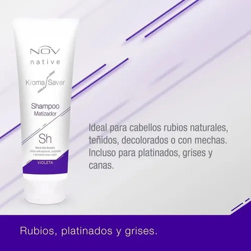 Nov Shampoo Kroma Saver Matizador Violeta Rubios x 250 Ml · 17158 · foto 03