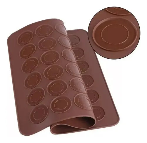 Molde de Silicona para 30 Macarons Antiadherente Marrón · 16010 · foto 03