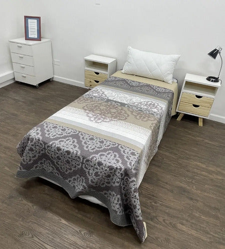 Cover Cubrecama Verano Reversible 1 1/2 Pza En