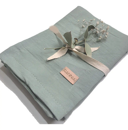 Funda Almohadón Rannia Praga 40x40cm Nórdica Verde Musgo