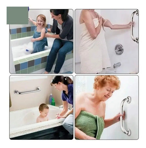 Agarradera Ducha Baño Barral Seguridad 50cm Acero Inoxidable