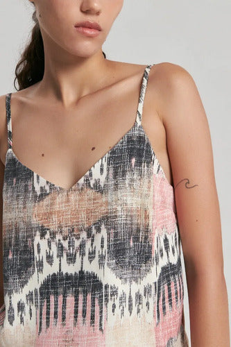 Top Julieta Estampado De Mujer Maria Cher Viscosa Estampado