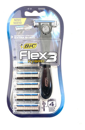 Máquina de Afeitar BIC Flex 3 Hybrid con 5 Repuestos · 17515 · foto 03
