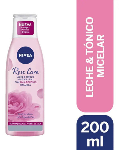 Leche y Tónico Micelar Nivea Rose Care 2 en 1 200 ml · 17631 · foto 01