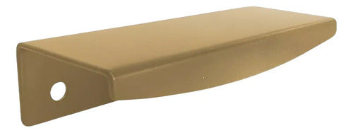 Tirador Curva Acero Dorado Radem 15cm Para Cajones Y Muebles Liso