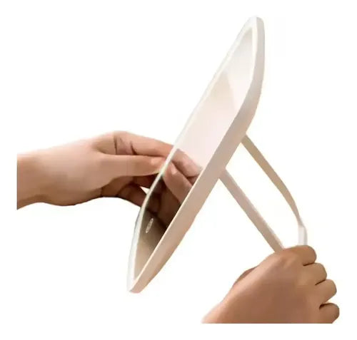 Espejo Rectangular de Maquillaje con Luz LED Táctil Recargable USB Rosa · 17128 · foto 05