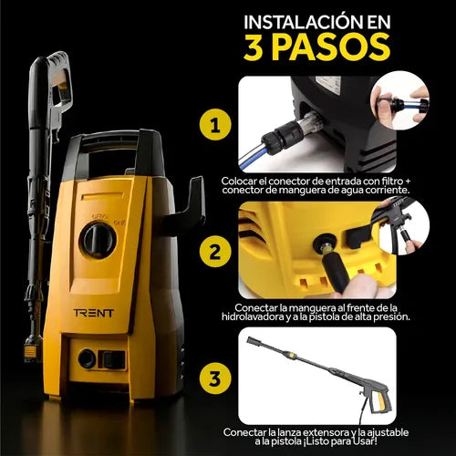 Hidrolavadora Electrica Alta Presion Trent Hlt203 1600 Psi 1