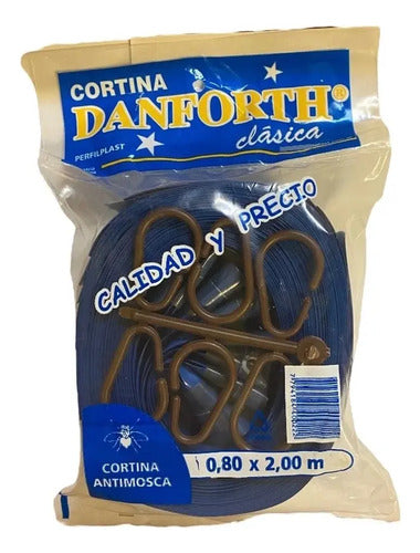 Cortina Danforth Tiras Plasticas Tipo Almacén Moscas 0,80x2m
