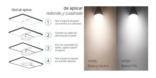 Lampara Plafon Led Redondo 18 W