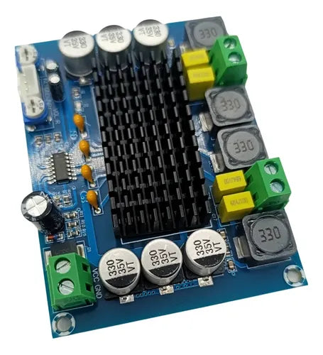 Modulo Amplificador Audio Xh-m543 Tpa3116d2 2x120w Azul