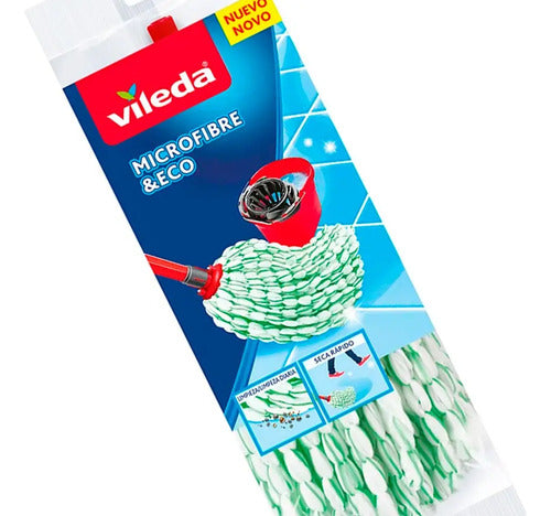 Repuesto Eco Mop Vileda Microfibra Reutilizable Lavable