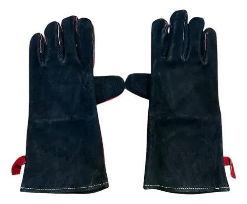 Guantes Cuero Parrilla Asador Premiun Co