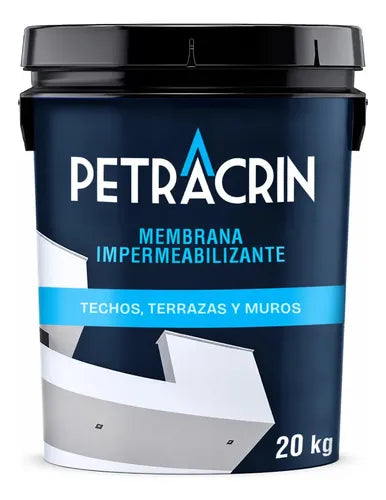 Membrana Líquida Transitable Petracrin Impermeabilizante 20 Kg Rojo Para Techos Satinado