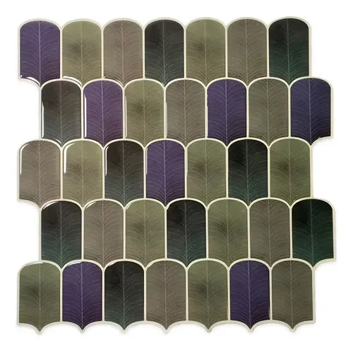 Panel 3d Autoadhesivo Arcos 30x30 Vinilo Pared X5 Violeta Arcos Morados/verdes · 15791 · foto 02