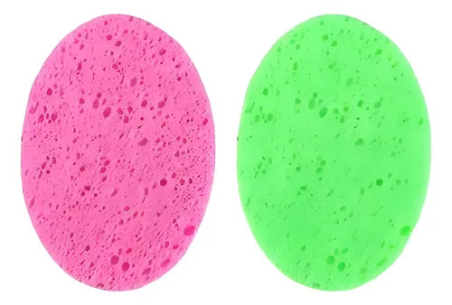 Esponja Cisne Humeda Limpieza Facial Make Up X 2 Un Ovalada