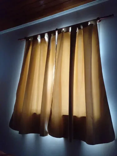 Cortina Blackout Presilla 2 Paños 1,50x1,35 Beige