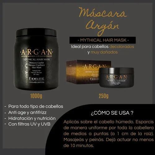 Máscara Capilar Fidelité Argán Nutrición 1 L · 3708 · foto 04