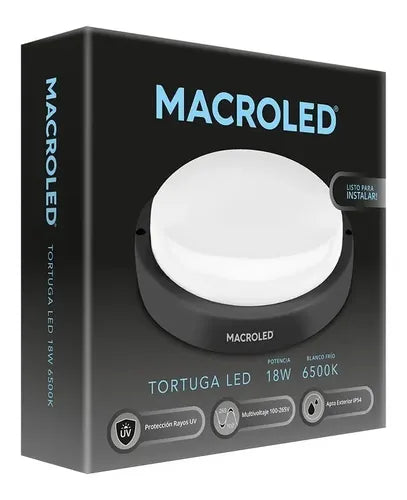 Tortuga Redonda 18w Led Exterior Intemperie