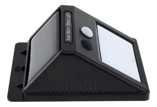 Reflector Solar Led Electroland 6w Exterior Ip65 Sensor Movimiento Luz Fría Negro Blanco Frío