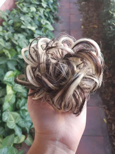 Extensiones De Cabello Sintético Fáciles Aplicar Rodete