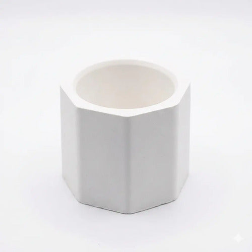 Macetas De Yeso Octogonal Souvenir Velas Deco Home Suculenta