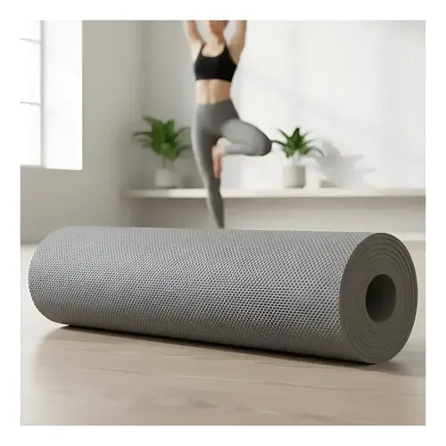 Colchoneta Yoga Goma Eva Antideslizante 4mm Correa Gris · 16934 · foto 01