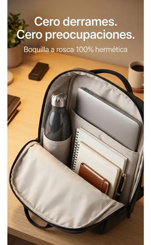 Botella Térmica de Acero Inoxidable 500ml Gris Oscuro · 16813 · foto 03