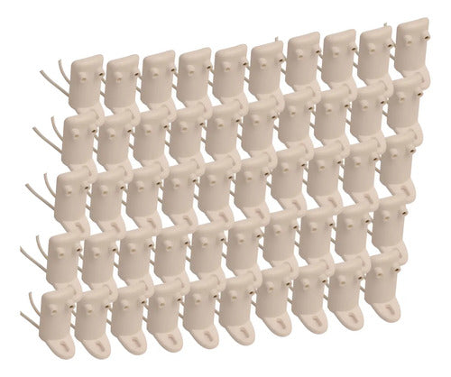 Zocalo Flexible Con Chicote Para Tubo Led Carteleria X 50 Un