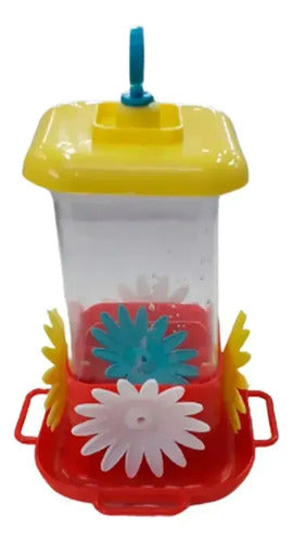 Bebedero Para Colibri Picaflor 4 Flores X2 U Trasparente