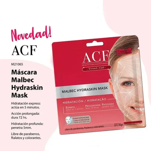 Máscara Facial Shock Malbec Hydraskin ACF · 16577 · foto 02