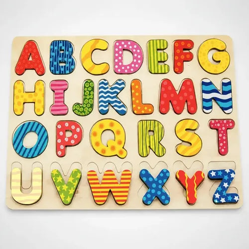 Juego de Encastre Didáctico Cubeta Toys Letras de Madera 26 Piezas · 17787 · foto 01