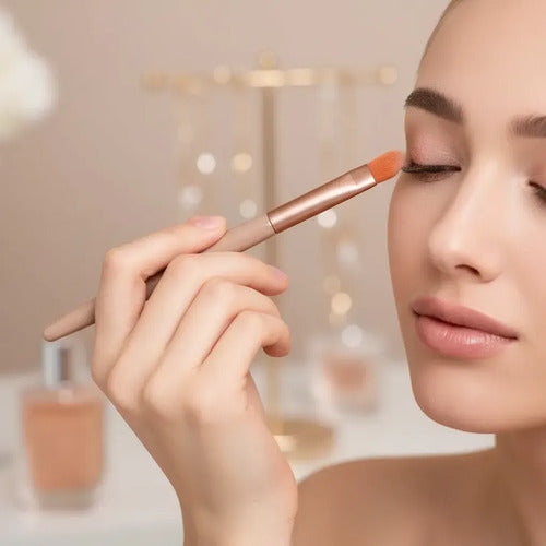 Set X8 Mini Brochas Pinceles para Maquillaje Verde · 18140 · foto 06