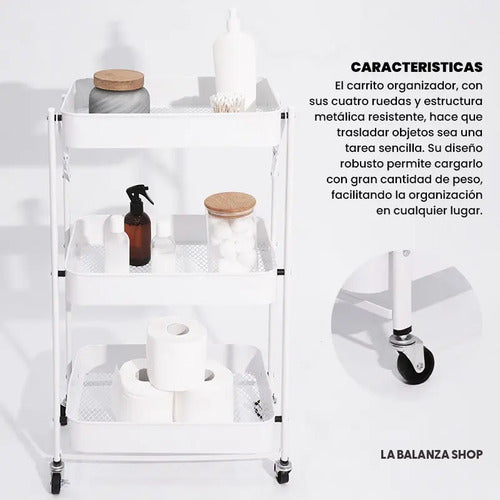 Carro Auxiliar Lbs Plegable Blanco
