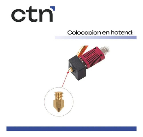 Kit Hotend Extrusor MK8 CTN para Creality CR-10 1.75 mm 24V · 8523 · foto 03