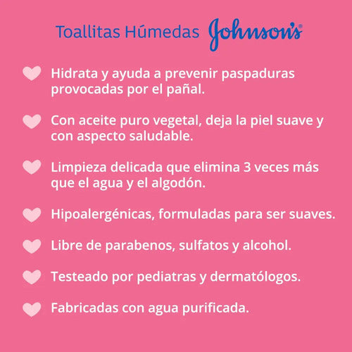 Toallitas Húmedas Johnson's Extra Cuidado para Bebé x 48 · 17474 · foto 02