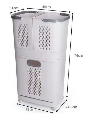 Organizador Ropa Gb Green Bazar Canasto Blanco
