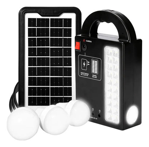 Luz De Emergencia Led Panel Solar Lampara Portatil Libercaml