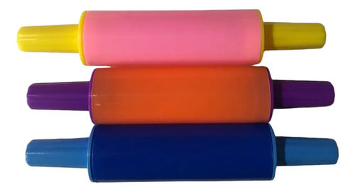 Palo De Amasar Plastico Colores Surtidos
