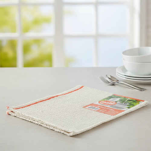 Rejilla Algodón Cocina Make Secado Rápido Blanco 32x37 Cm