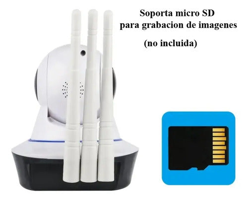 Pack X2 Camara Ip Wifi P2p Hd Seguridad Inalambrica Audio