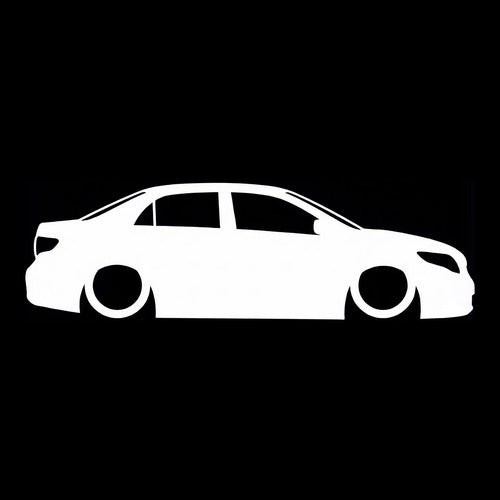 Calco Vinilo Auto Corolla Bajito 15cm X2 Unid Al Piso